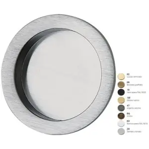 Affare Maniglia incasso REGUITTI modello 524 per serramento con foro cieco in ottone laccato nero RAL9005