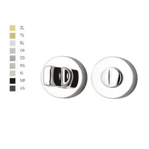 Chiavistello OLIVARI modello VERONA V per porta interna con nottolino wc in ottone superinox satinato Pagamento Sicuro
