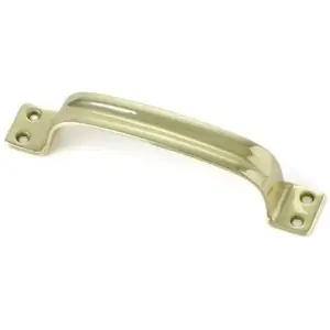 Maniglietta BIENNEBI modello 35 scannellato interasse 140 per mobile in ottone lucido Sconto