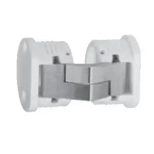 Affare Cerniera invisibile regolabile CEAM modello 2000 per mobile in ottone finitura nichelato e nylon bianco