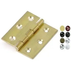 Occasione Cerniera BIENNEBI modello 48D fresata mezza zancata 50x40 per mobile in ottone lucido