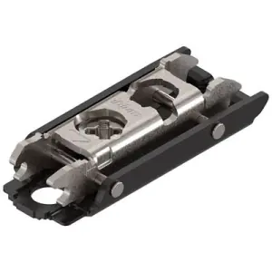 Consegna Rapida Clip piastrina BLUM modello 175H di premontaggio, diritta (20/32 mm), 0 mm, acciaio, eccentrico, nero onice