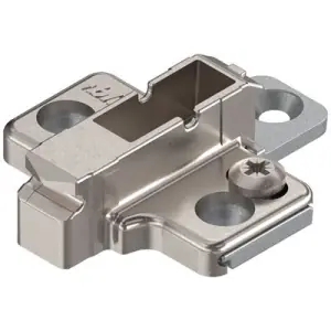 Prezzo Ridotto Clip piastrina BLUM modello 175H di premontaggio, a croce, 6 mm, zinco, viti mobili, in due pezzi, nichelato