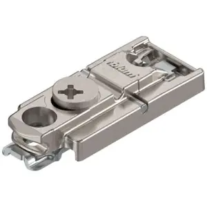 Clip piastrina BLUM modello 175H di premontaggio, diritta (22/32 mm), 0 mm, zinco, da avviatre, eccentrico, nichelato Nuovo Arrivo