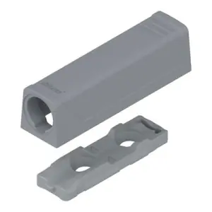 Piastrina supporto Tip-On BLUM modello 956 per ante, diritta (20/17 mm), R7036 grigio platino Subito Disponibile
