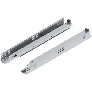 Guida BLUM modello 560H tandem plus estrazione totale tip-on, 30 kg, LN 500 mm, per adattatore, sinistra/destra, zincato Popolare