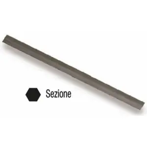 Compra Oggi Stesso Asta serratura METALSTYLE modello 39020 esagonale lunghezza 1500mm per mobile in ferro grezzo