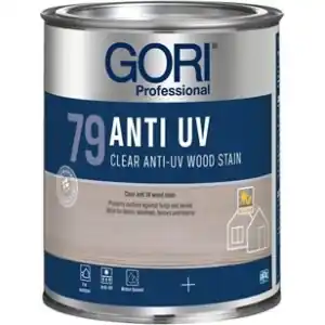 Finitura GORI modello GORI 79 anti-uv all‘acqua finitura incolore (9900) in barattolo da 0,75lt Promozione Esclusiva