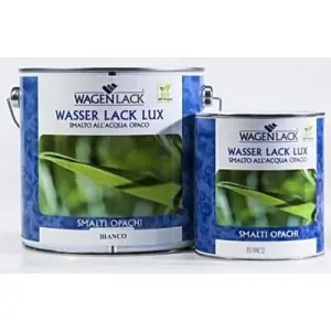 Smalto WAGENLACK modello WASSER LACK LUX finitura bianco (RAL9010) in barattolo da 0.75lt Non Perdere