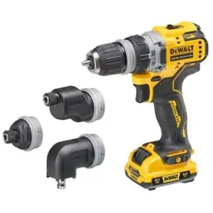 Prezzo Basso Trapano avvitatore DEWALT multitesta modello DCD703L2T-QW 12V 3Ah