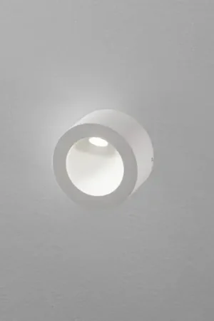 Applique a LED Egger DLS Saxo On, Ø 8 cm, alluminio, bianco Prezzo Ridotto