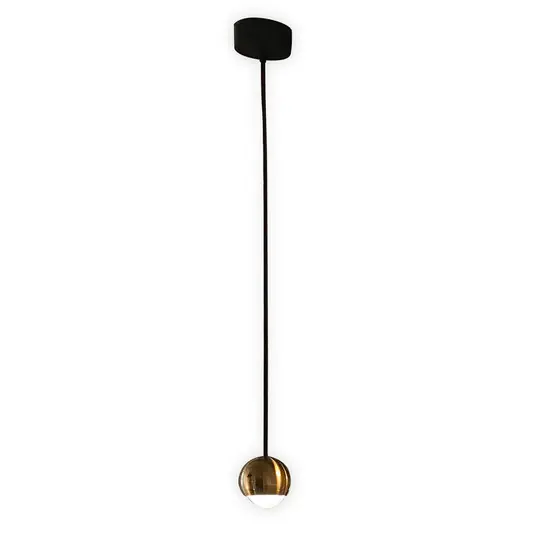 Lampada LED a sospensione Cleo di EGG DLS, colore ottone Professionale
