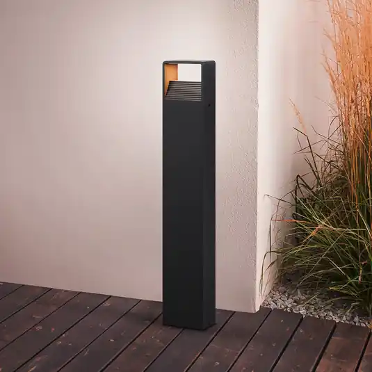 Reso Gratuito Lampione LED Doninni 1, antracite, altezza 80 cm