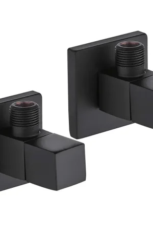 Miglior Prezzo Coppia di rubinetti sottolavabo connessioni 1/2"x 3/8"G Piralla Rubinetterie CRSQNR12