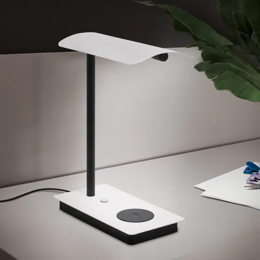 Soddisfatti O Rimborsati Lampada LED da tavolo Arenaza, dimming, QI, bianco