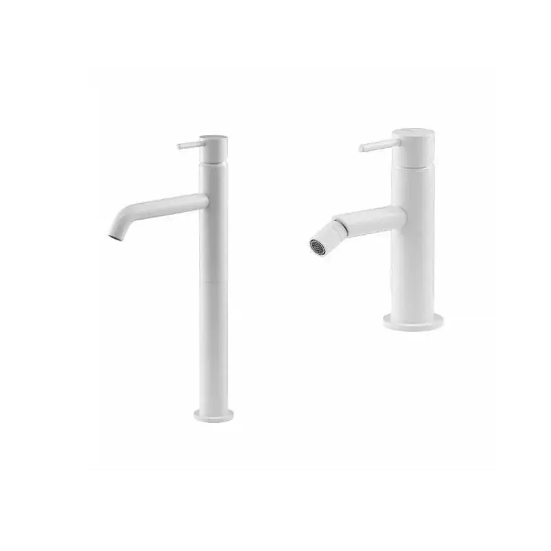 Miscelatore lavabo alto e bidet in colore bianco opaco Gattoni Easy KITEASYBO2 Offerta