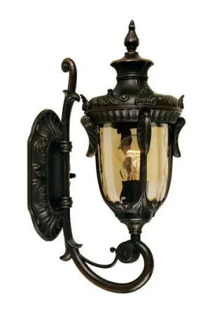 Applique da esterno Philadelphia, 43 cm, bronzo, IP44 Prezzo Di Fabbrica