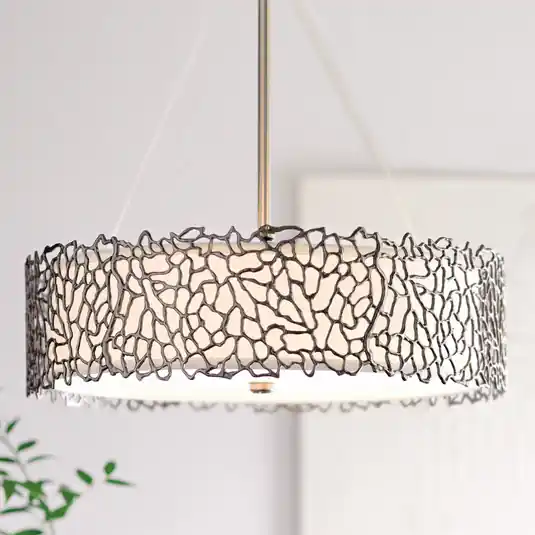 Reso Gratuito Lampada a sospensione Silver Coral 55,9 cm