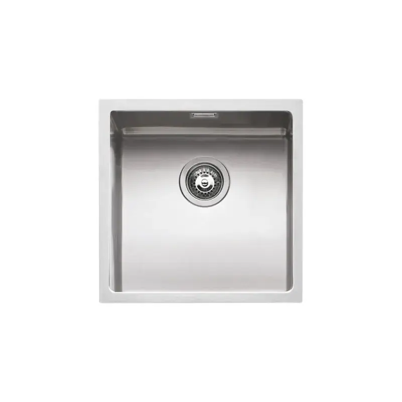 Lavello cucina vasca quadra in acciaio inox installazione sottotop 40 x 40 cm Barazza 1X4040S Più Venduto