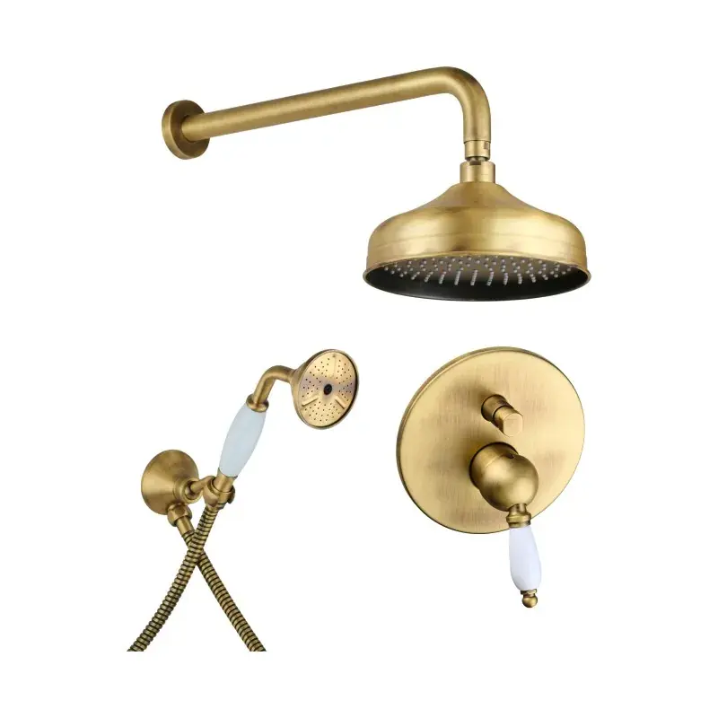 Set doccia completo in colore bronzo antico Gattoni Orta KT100/27VB.OL Prezzo Di Fabbrica