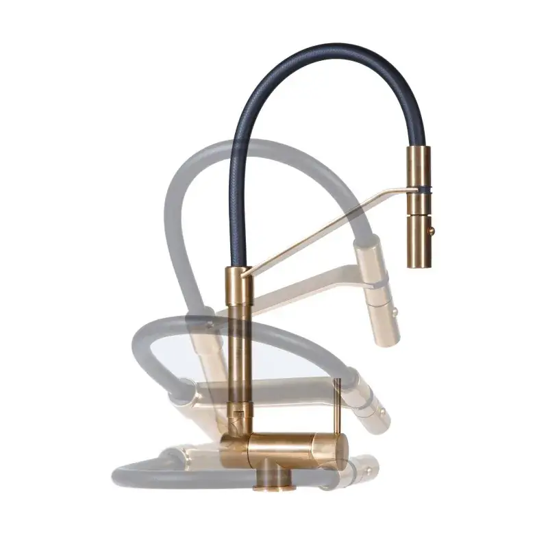 Offerta Del Giorno Miscelatore lavello cucina sottofinestra colore oro satinato Gattoni Rubinetterie 6015065SG