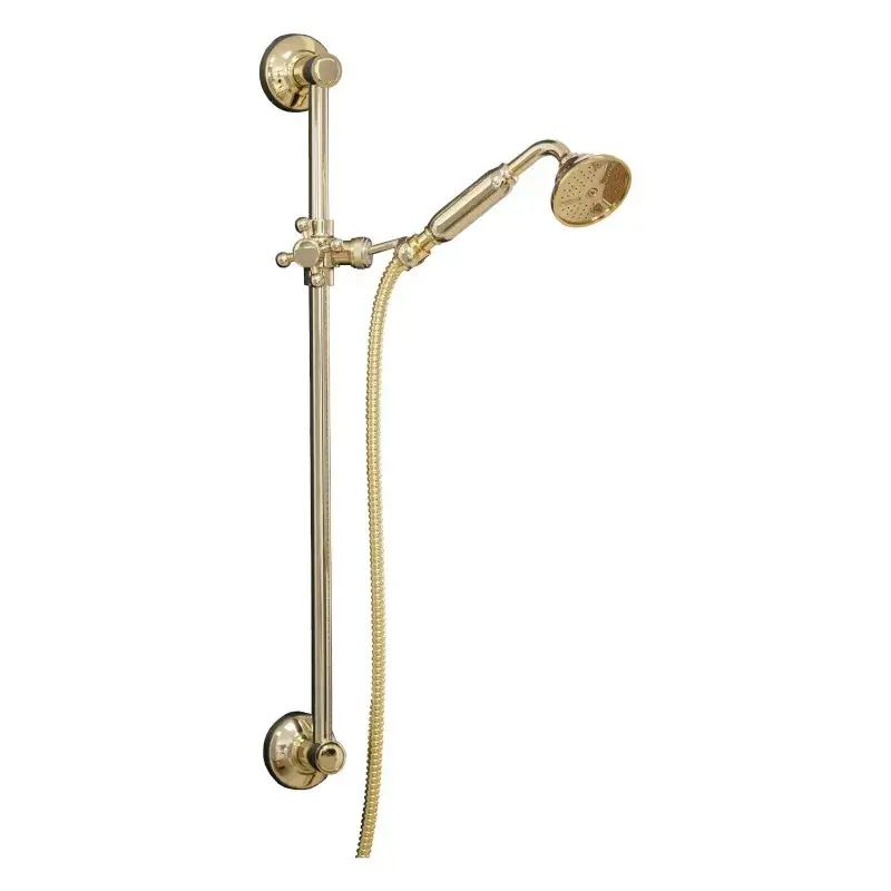 Asta saliscendi stile antico con doccia e flessibile finitura oro Sphera KING Prezzo Scontato