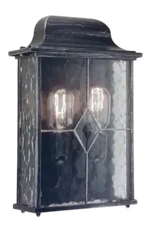 Applique Wexford WX7, nero-argento/trasparente, IP23 Popolare