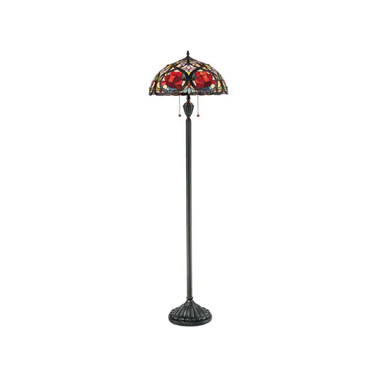 Piantana Larissa con paralume in design Tiffany Compra Adesso