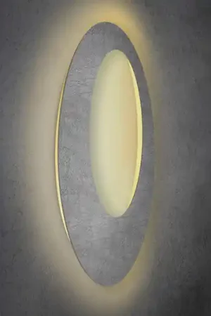 Scelto Dai Clienti Escale Blade Open Applique a LED, calcestruzzo, Ø 95 cm