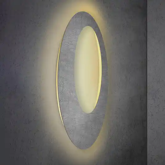 Scelto Dai Clienti Escale Blade Open Applique a LED, calcestruzzo, Ø 95 cm