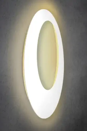 Professionale Applique a LED Blade Open di Escale, bianco, Ø 95 cm