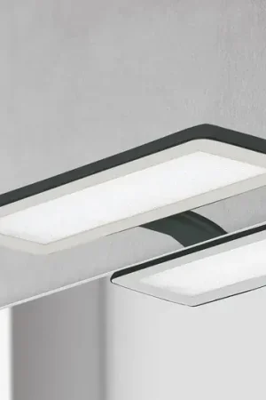 Acquista Ora Lampada LED da specchio Nikita, nero/grigio