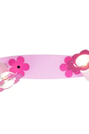 Vendita Finale Plafoniera fiore rosa, pannello, 2 luci