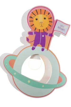 Spedizione Espresso Lampada a sospensione per la camera dei bambini Little Astronauts lion