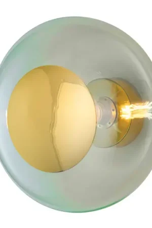 Must-Have EBB & FLOW Horizon portalampada oro/verde Ø 36 cm