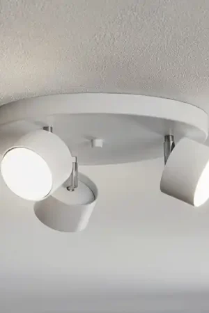 Faretto da soffitto Cloudy 3 luci rotondo bianco Prezzo Scontato