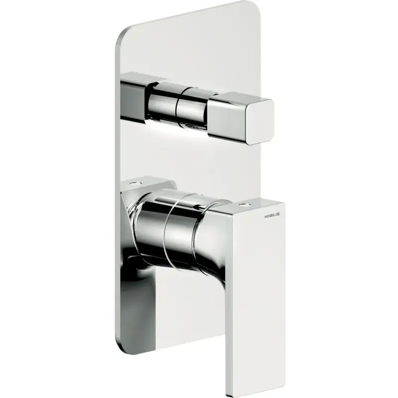 Miscelatore doccia incasso a 2 vie in ottone cromato Nobili Seven SE124100/ECR Nuova Collezione
