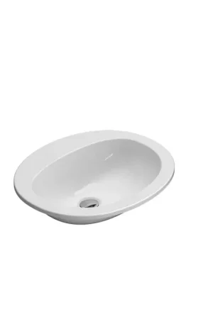 Promo Stagionale Lavabo in ceramica da incasso con foro per rubinetto Globo Arianna VA017BI