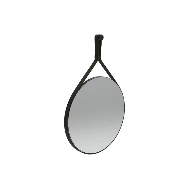 Specchio tondo Ø60 mm con fascia nera in ecopelle Ercos BESPEPTOND0060 Offerta Del Giorno