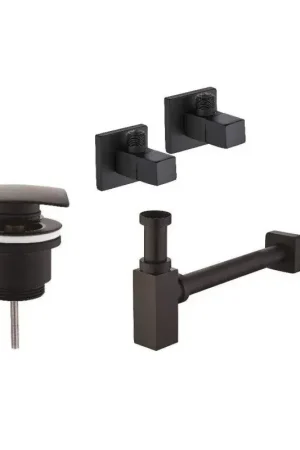 Acquista Ora Kit arredo bagno modello quadro nero opaco Piralla KITSCA7