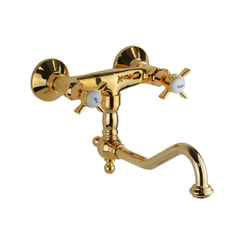 Rubinetto per cucina canna bassa colore oro Gattoni London 1705117D0 Bestseller