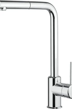 Miscelatore lavello cucina colore cromo con doccetta estraibile Piralla Lion 0LI00103A21 Promozione