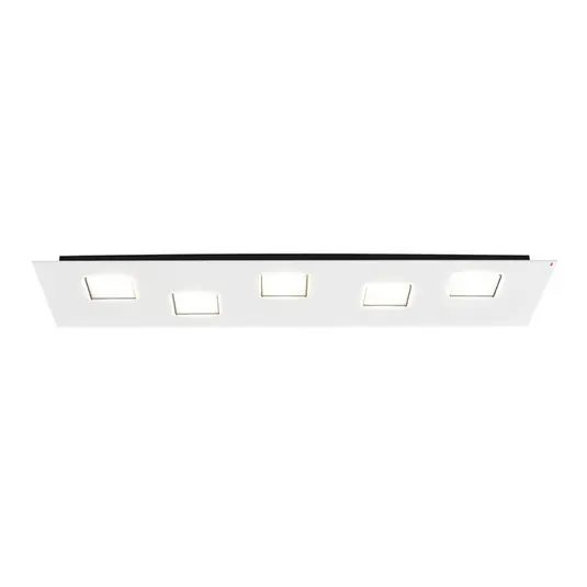 Plafoniera LED Quarter bianca di forma allungata Più Venduto
