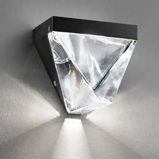 Applique a LED Tripla brillante color antracite Esclusivo