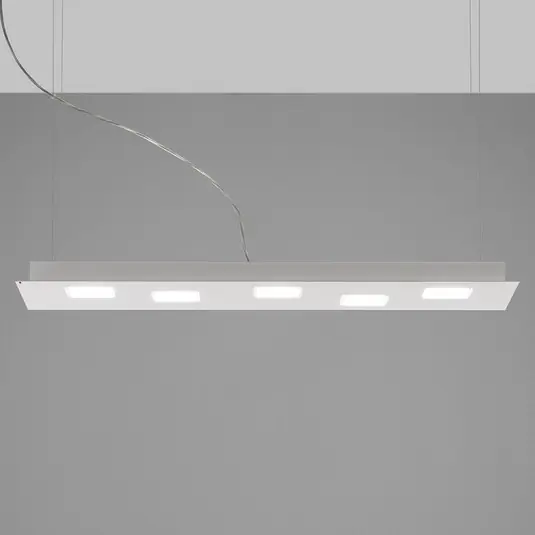 Lampada a sospensione LED Quarter bianca lunga Spedito Oggi