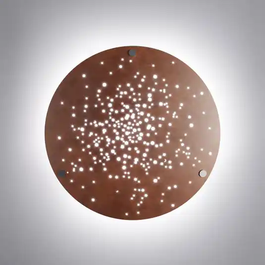 Fabbian Lens applique LED Ø 60 cm ruggine Must-Have