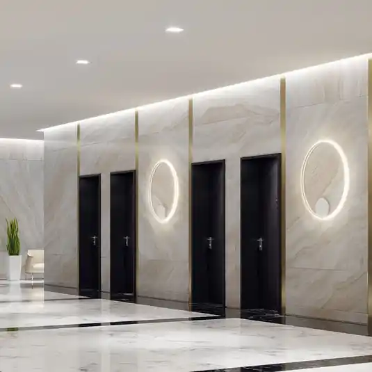 Esclusivo Fabbian Olympic applique LED 3.000K Ø110cm bianco