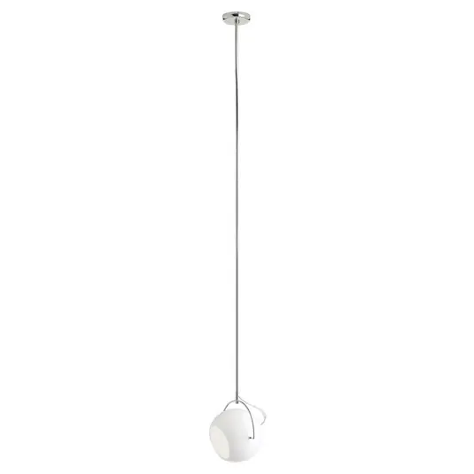 Fabbian Beluga White sospensione vetro, Ø 14 cm Offerta Speciale