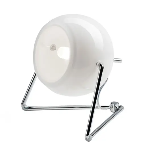 Fabbian Beluga White da tavolo, vetro, Ø 9 cm Ultime Pezzi