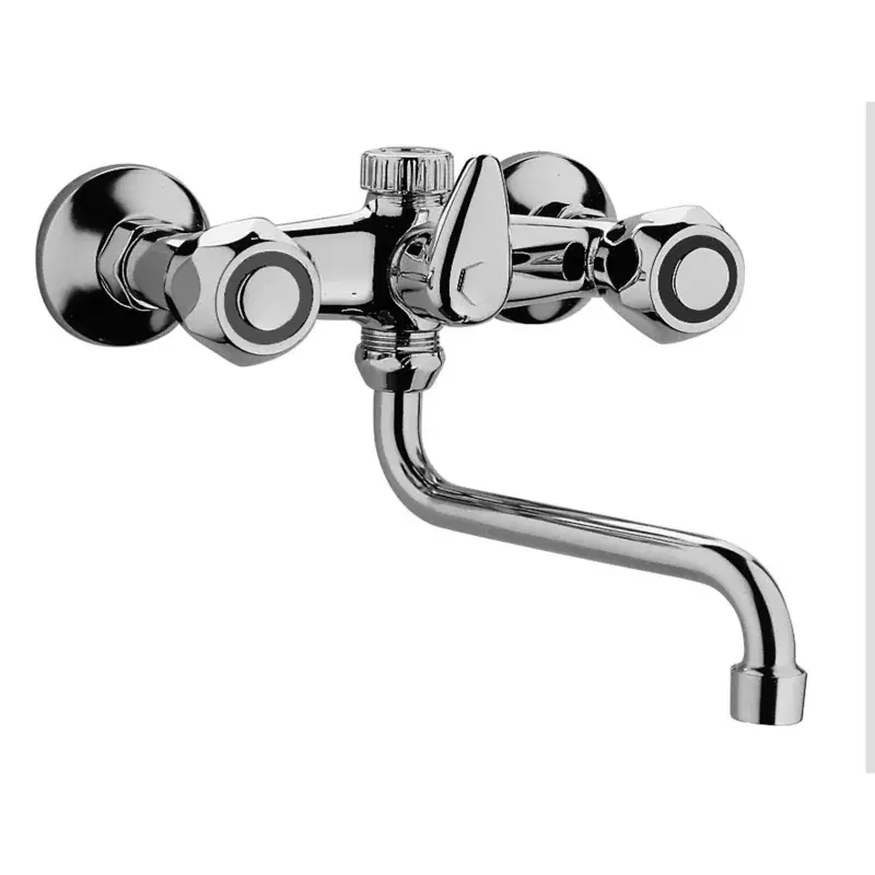Rubinetto lavello a muro con canna orientabile attacco lavatrice Paffoni Danubio DA169CR Bestseller